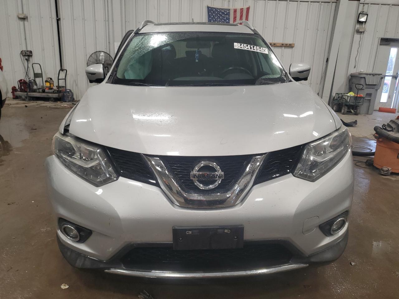 2016 Nissan Rogue VIN 5N1AT2MV1GC753943 Copart auction photo, side / front end damage thumbnail 5