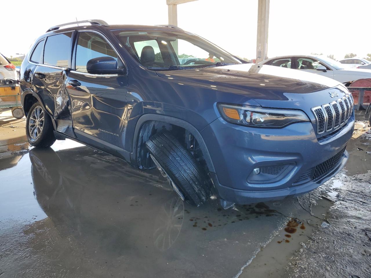 2020 Jeep Grand Cherokee VIN 1C4PJLLB3LD577435 Copart auction photo, side / rear end damage thumbnail 4