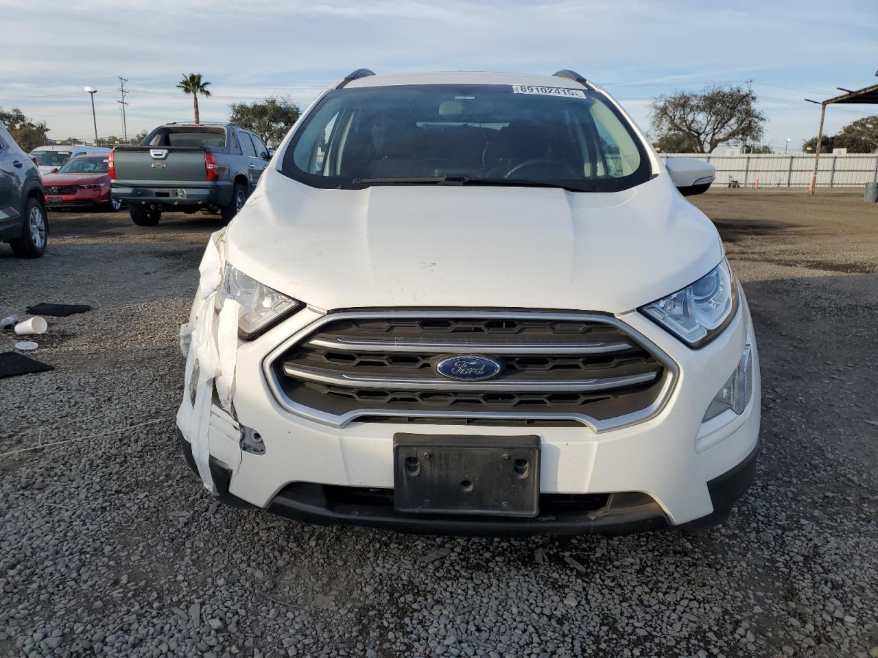 2018 Ford EcoSport VIN MAJ3P1TE1JC216922 Copart auction photo, front end / side damage thumbnail 5
