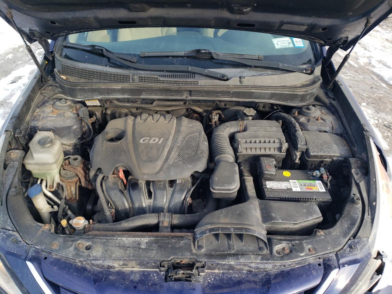 2011 Hyundai Sonata VIN 5NPEB4ACXBH123567 Copart auction photo, front end / side damage thumbnail 11