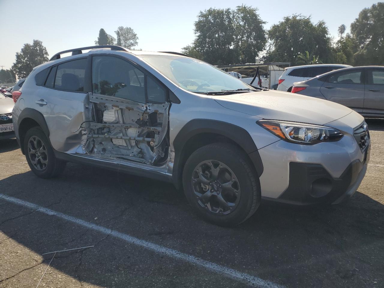 2021 Subaru XV VIN JF2GTHRC9MH372785 Copart auction photo, side damage thumbnail 4