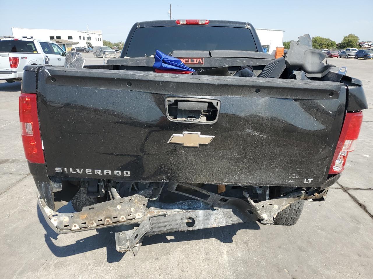 2008 Chevrolet Silverado VIN 2GCEC19J981181713 Copart auction photo, top/roof / rear end damage thumbnail 6