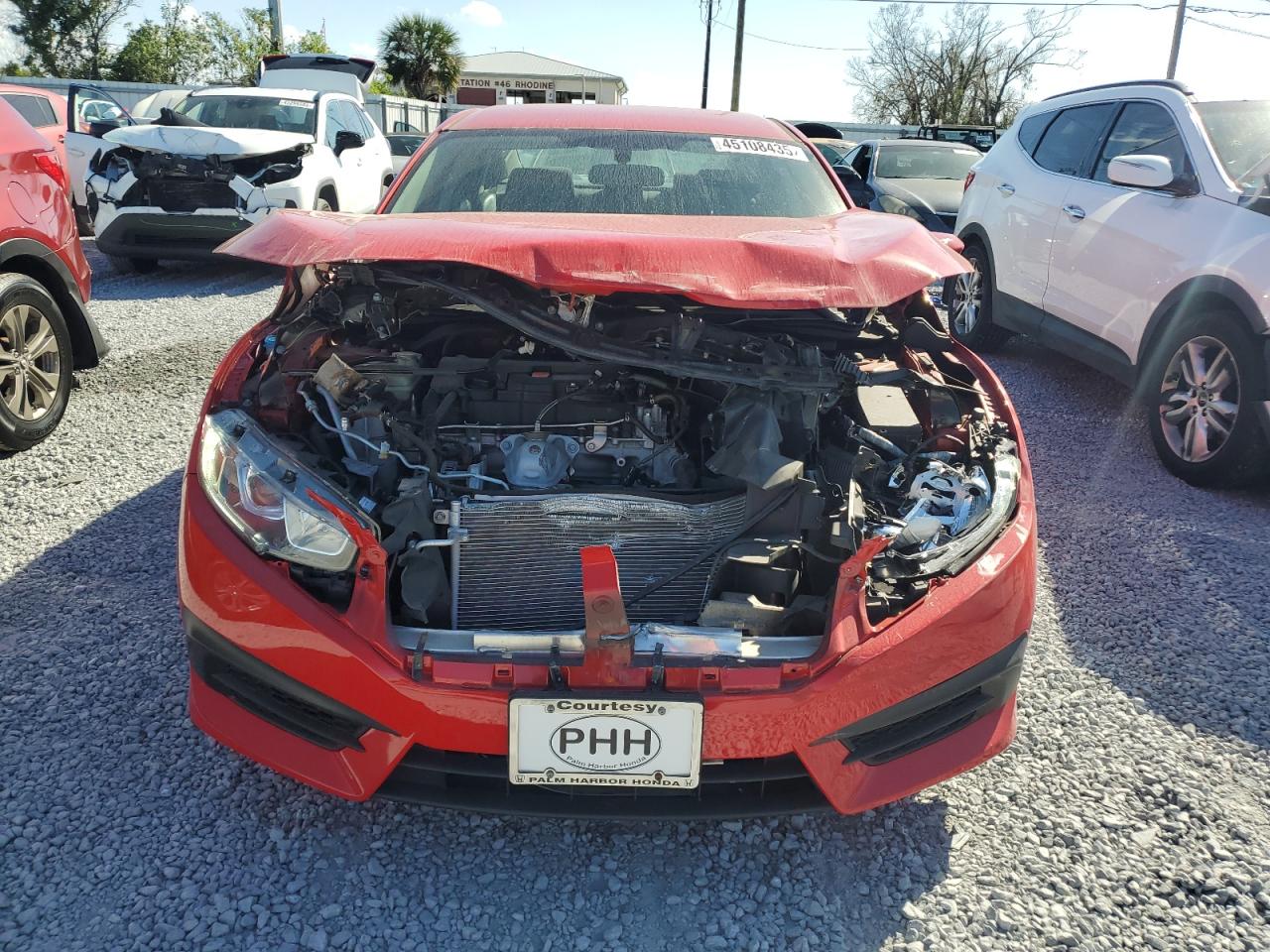 2017 Honda Civic VIN 2HGFC2F53HH557574 Copart auction photo, front end damage thumbnail 5