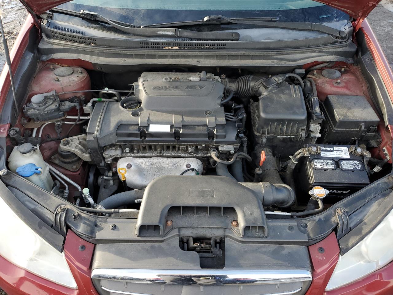 2009 Hyundai Elantra VIN KMHDU46D69U820205 Copart auction photo, all over damage thumbnail 11