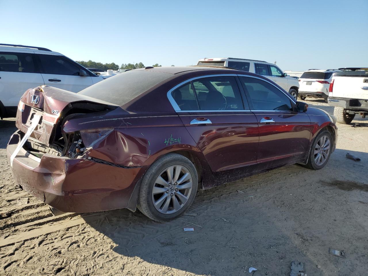 2011 Honda Accord VIN 1HGCP3F88BA012659 Copart auction photo, rear end damage thumbnail 3