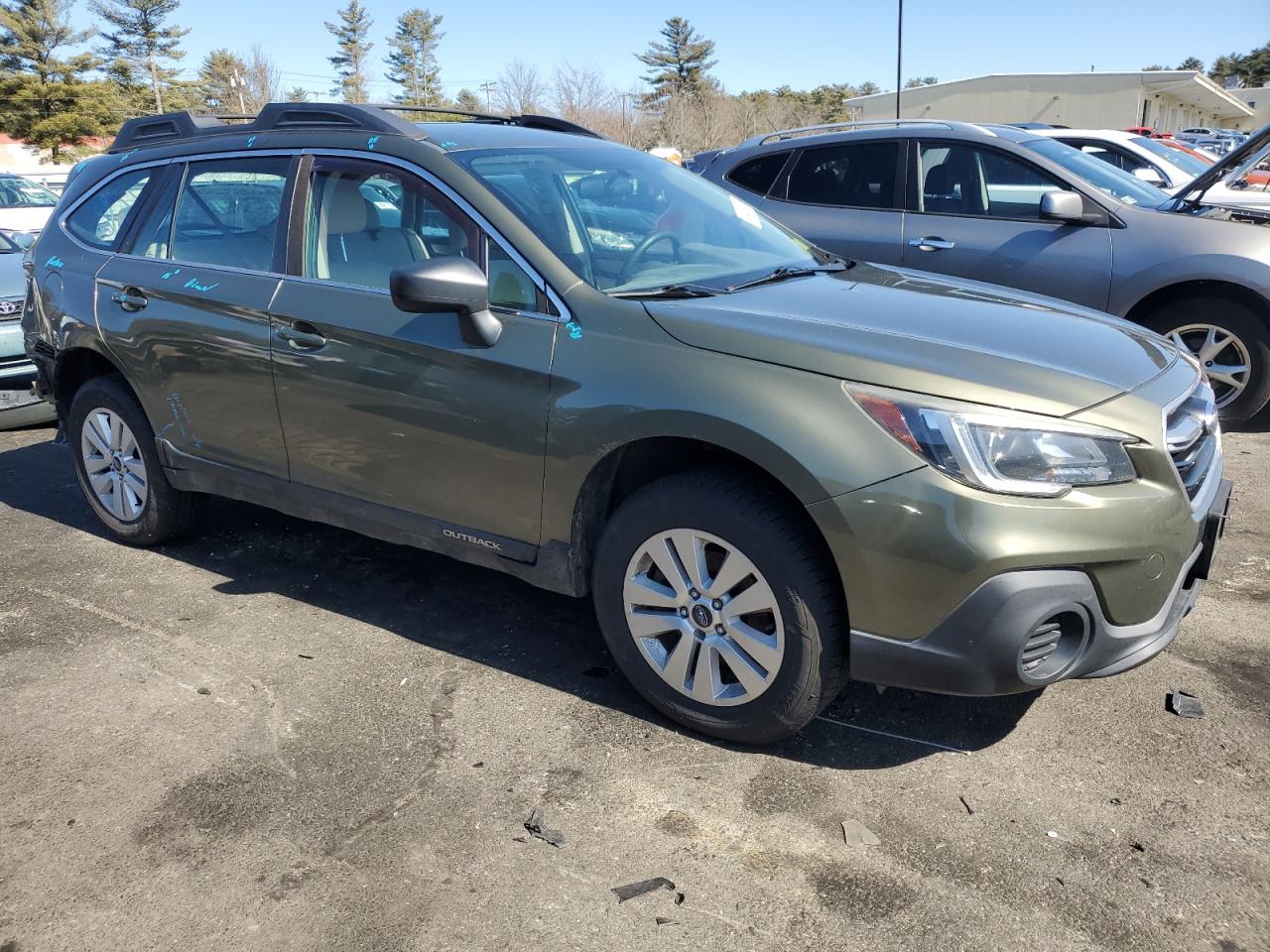 2018 Subaru Outback VIN 4S4BSAAC7J3272297 Copart auction photo, rear end / minor dent/scratches damage thumbnail 4