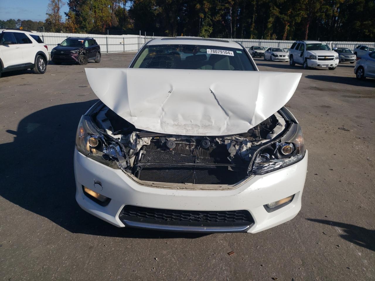 2014 Honda Accord VIN 1HGCR3F81EA006149 Copart auction photo, front end damage thumbnail 5