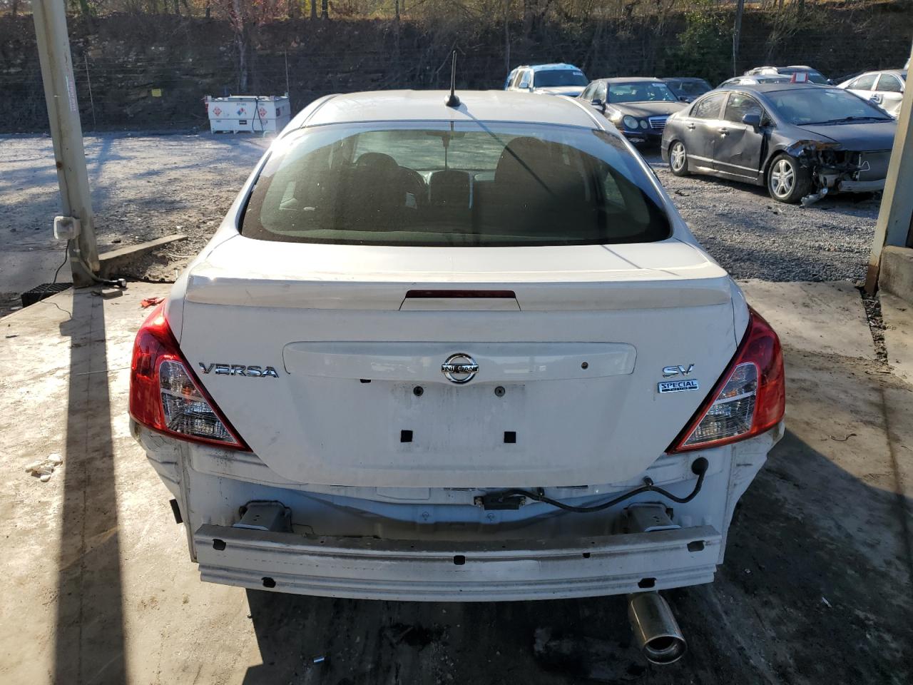 2019 Nissan Versa VIN 3N1CN7AP9KL818144 Copart auction photo, rear end damage thumbnail 6