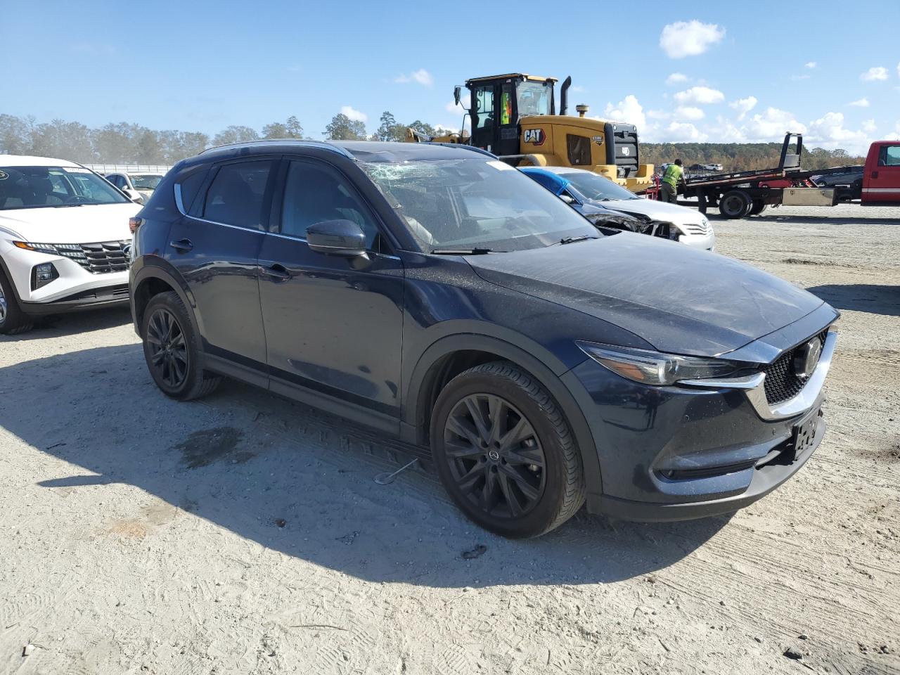 2021 Mazda CX-5 VIN JM3KFBEY4M0478534 Copart auction photo, top/roof damage thumbnail 4