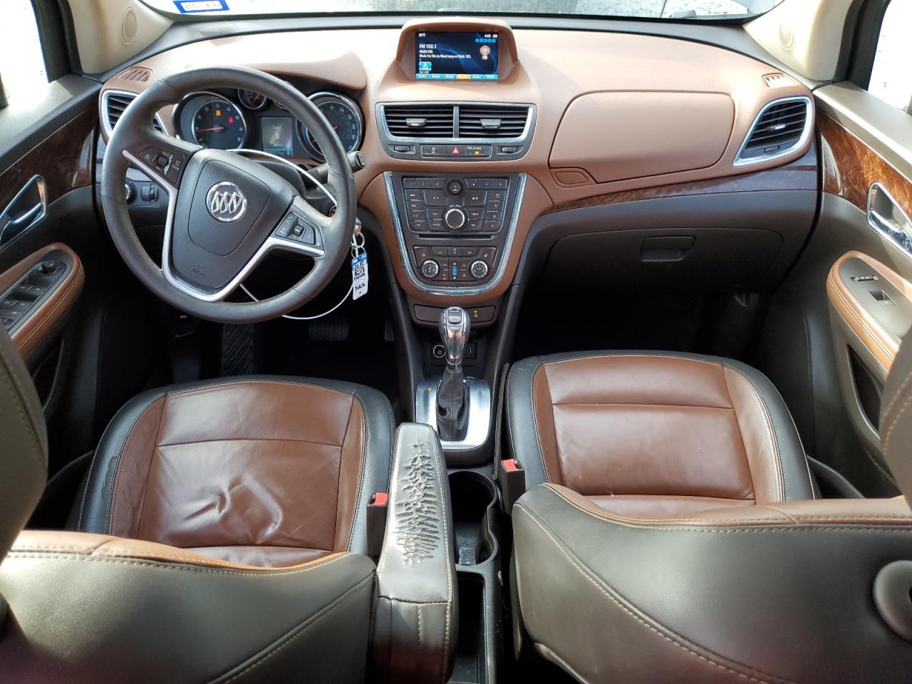 2014 Buick Encore VIN KL4CJCSB1EB543308 Copart auction photo, front end / side damage thumbnail 8