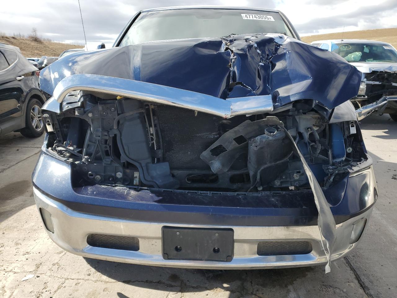 2013 RAM 1500 VIN 1C6RR7NT9DS529425 Copart auction photo, front end damage thumbnail 5