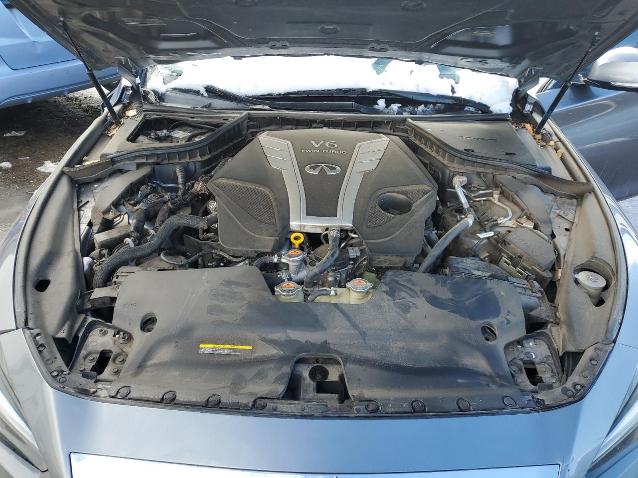 2018 Infiniti Q50 VIN JN1EV7AR6JM444235 Copart auction photo, front end / side damage thumbnail 12