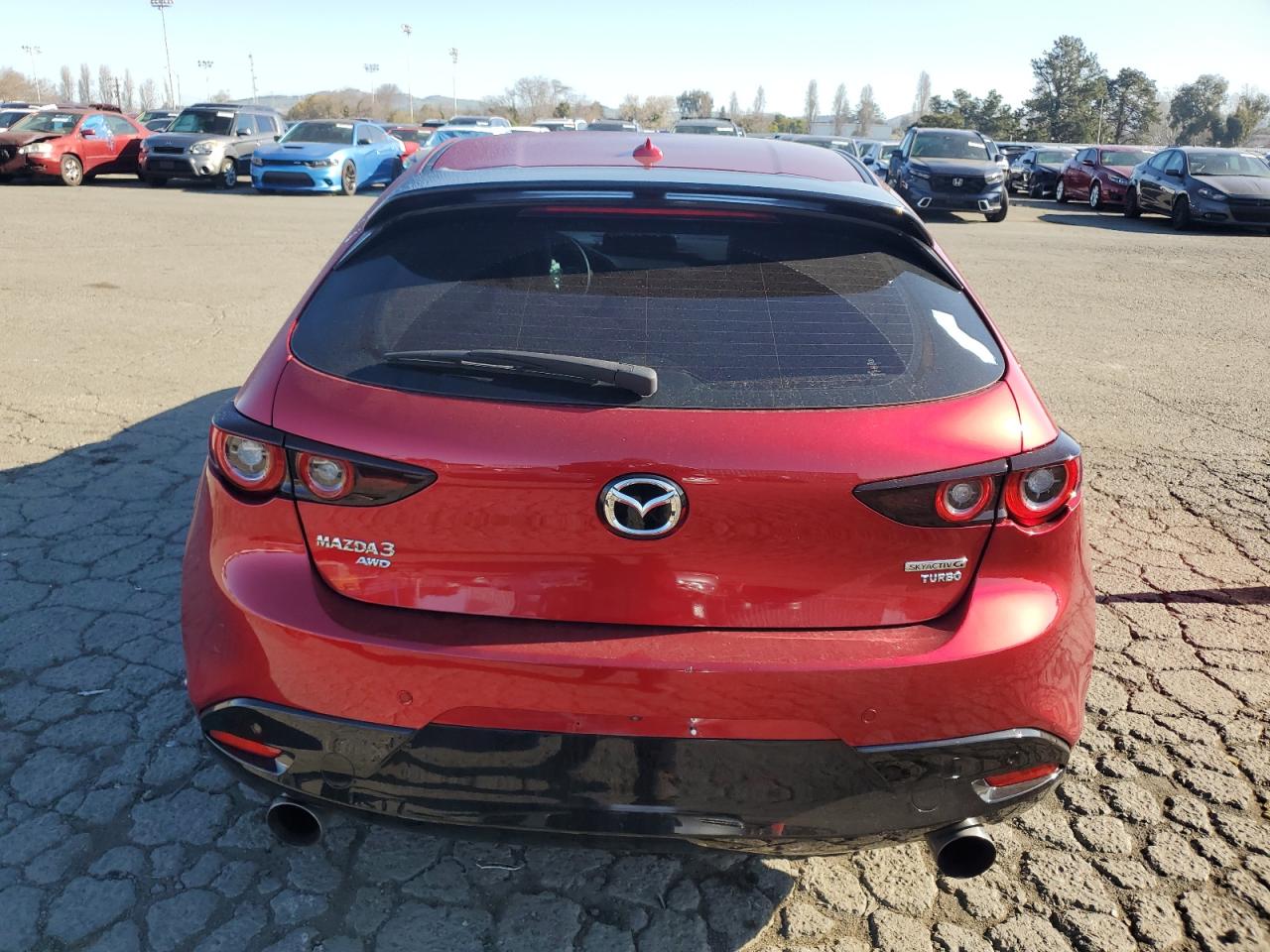 2024 Mazda 3 VIN JM1BPBNY8R1650121 Copart auction photo, front end / side damage thumbnail 6