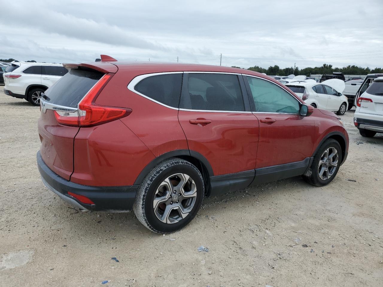2019 Honda CR-V VIN 2HKRW1H52KH506141 Copart auction photo, water/flood damage thumbnail 3