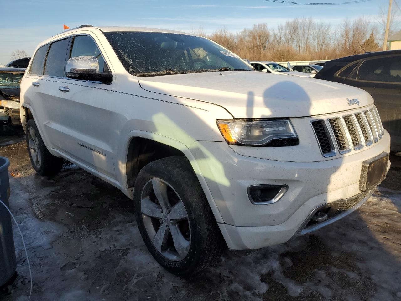2014 Jeep Grand Cherokee VIN 1C4RJFCG6EC502761 Copart auction photo, side / rear end damage thumbnail 4