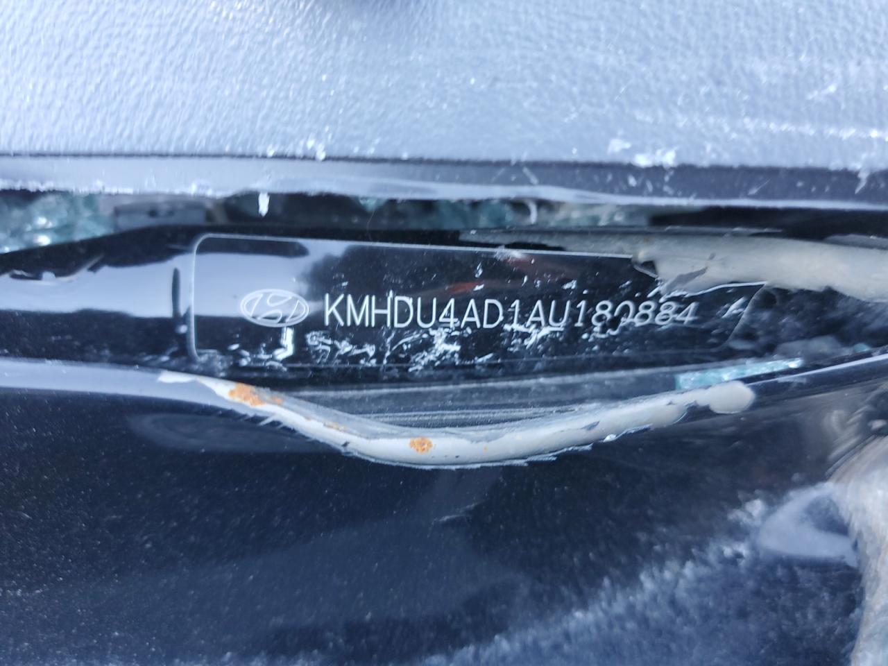 2010 Hyundai Elantra VIN KMHDU4AD1AU180884 Copart auction photo, all over damage thumbnail 13