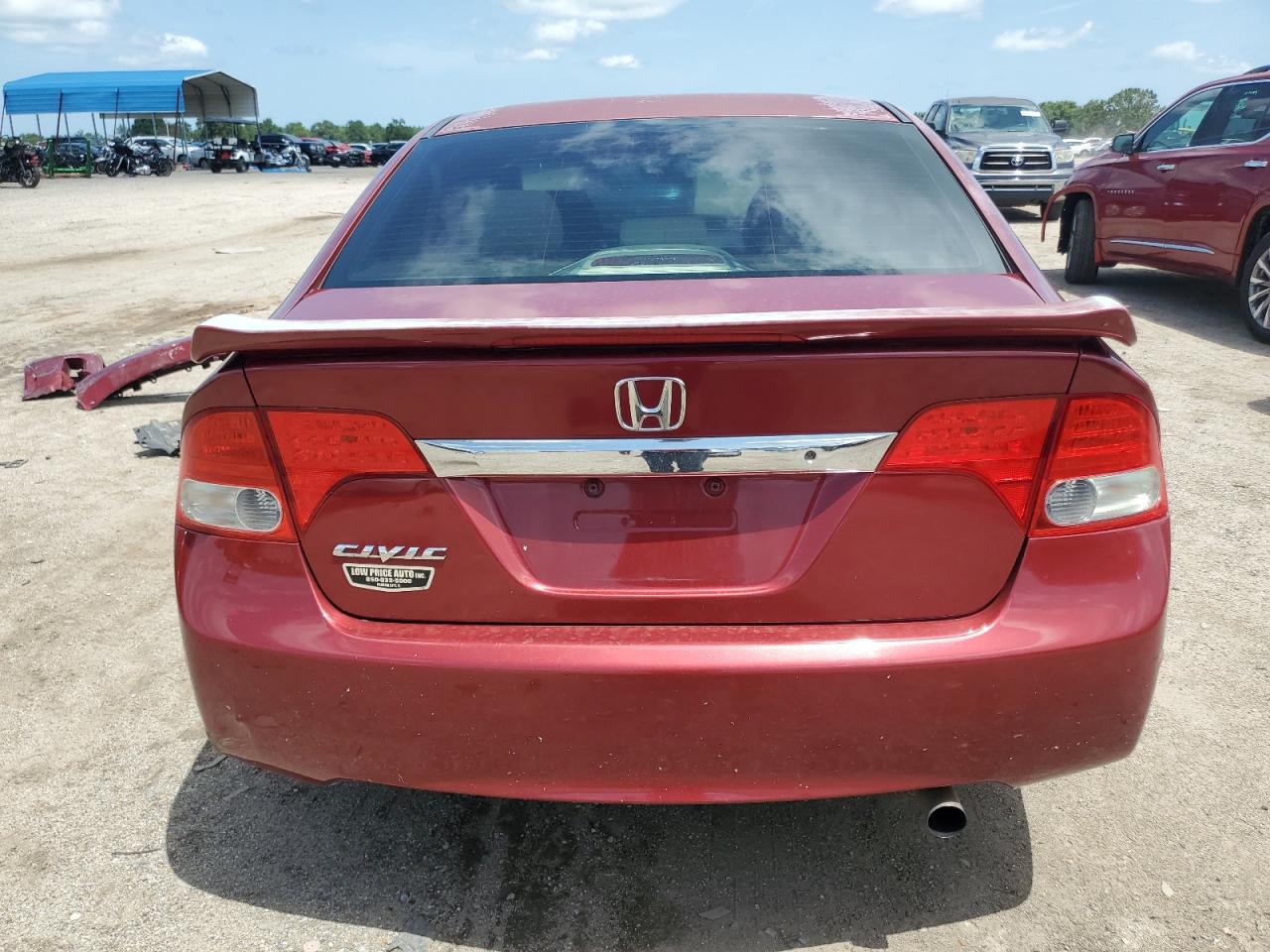 2010 Honda Civic VIN 2HGFA1F52AH570113 Copart auction photo, front end / minor dent/scratches damage thumbnail 6