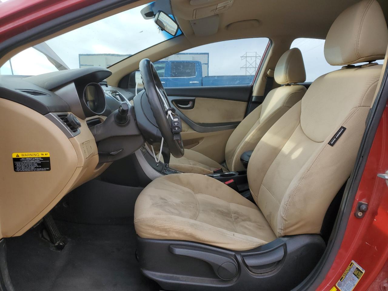 2012 Hyundai Elantra VIN KMHDH4AE8CU284028 Copart auction photo, all over / undercarriage damage thumbnail 7