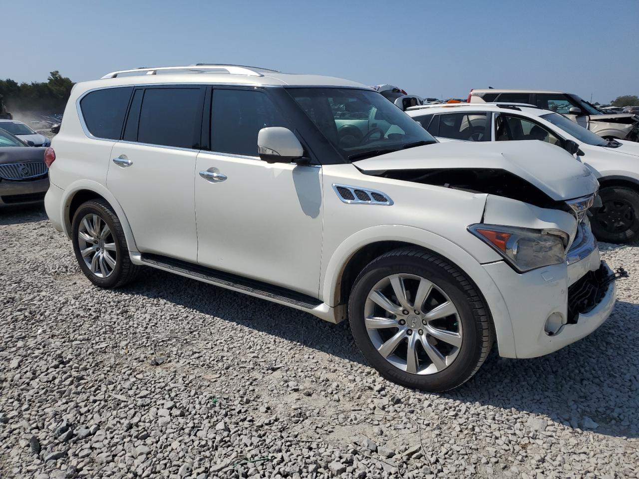 2013 Infiniti QX56 VIN JN8AZ2NF2D9531516 Copart auction photo, front end / rear end damage thumbnail 4