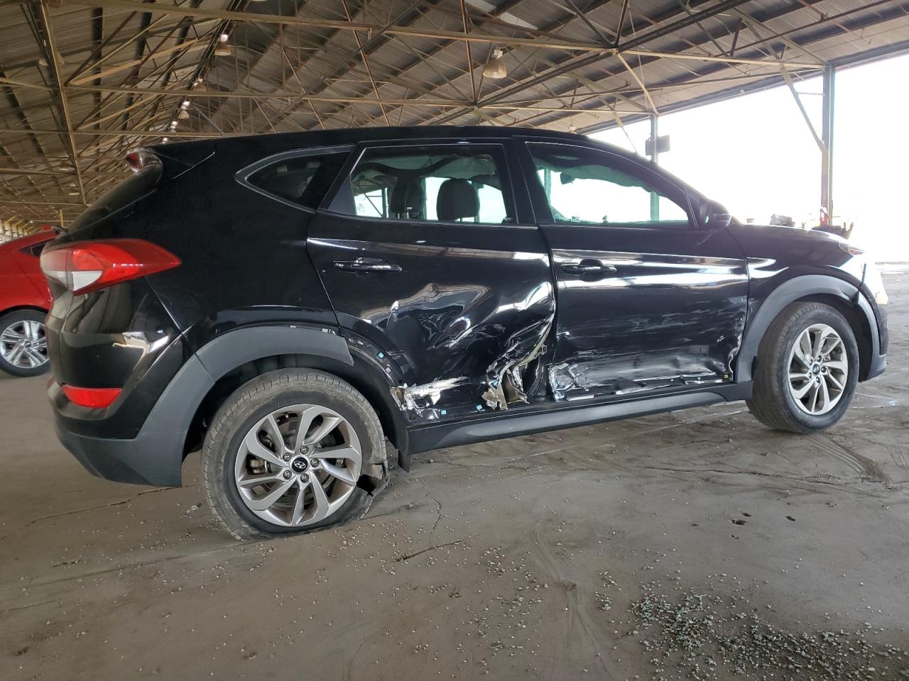 2017 Hyundai Tucson VIN KM8J23A43HU464997 Copart auction photo, side damage thumbnail 3