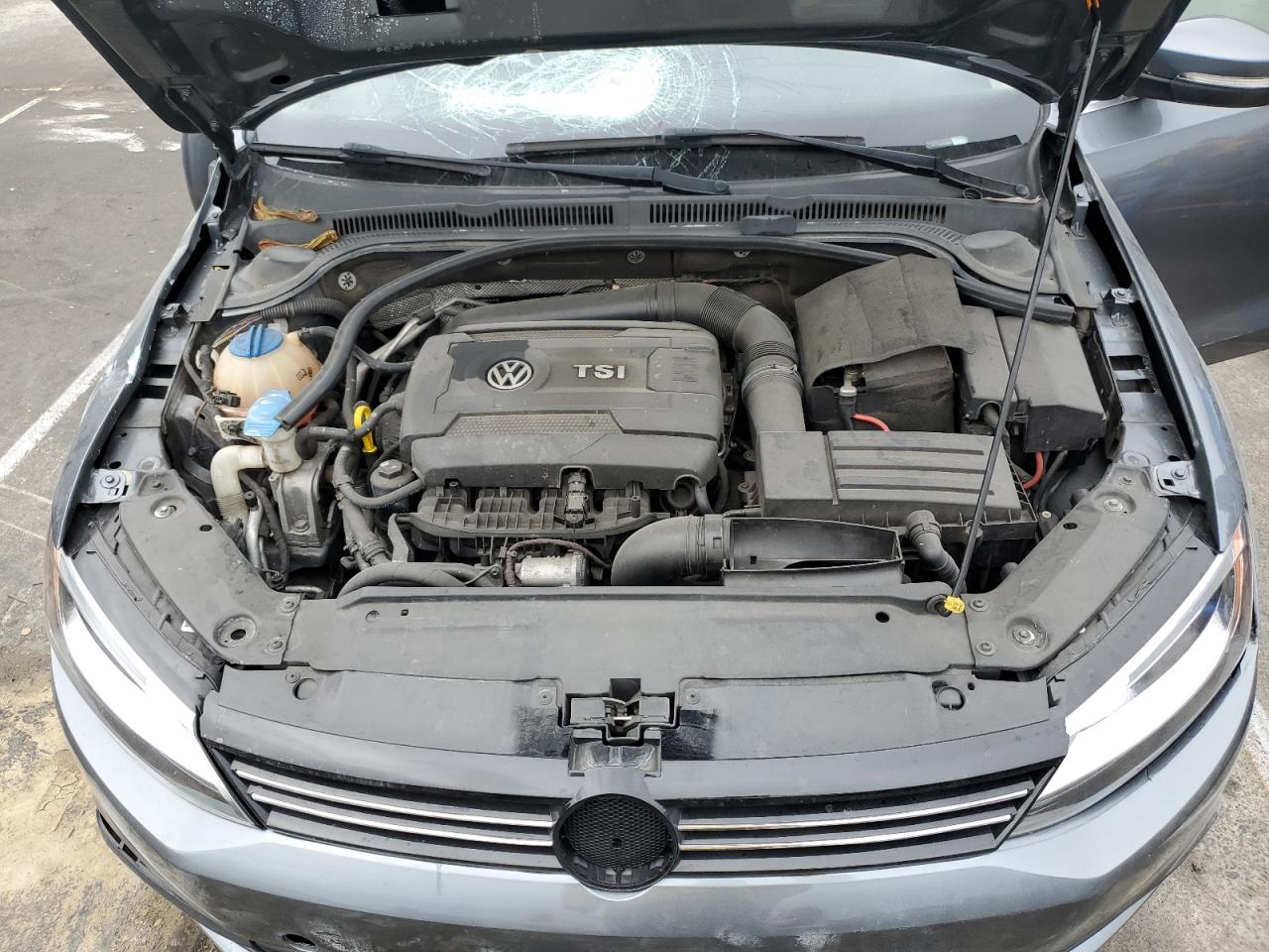 2014 Volkswagen Jetta VIN 3VWD17AJ4EM376622 Copart auction photo, vandalism damage thumbnail 11