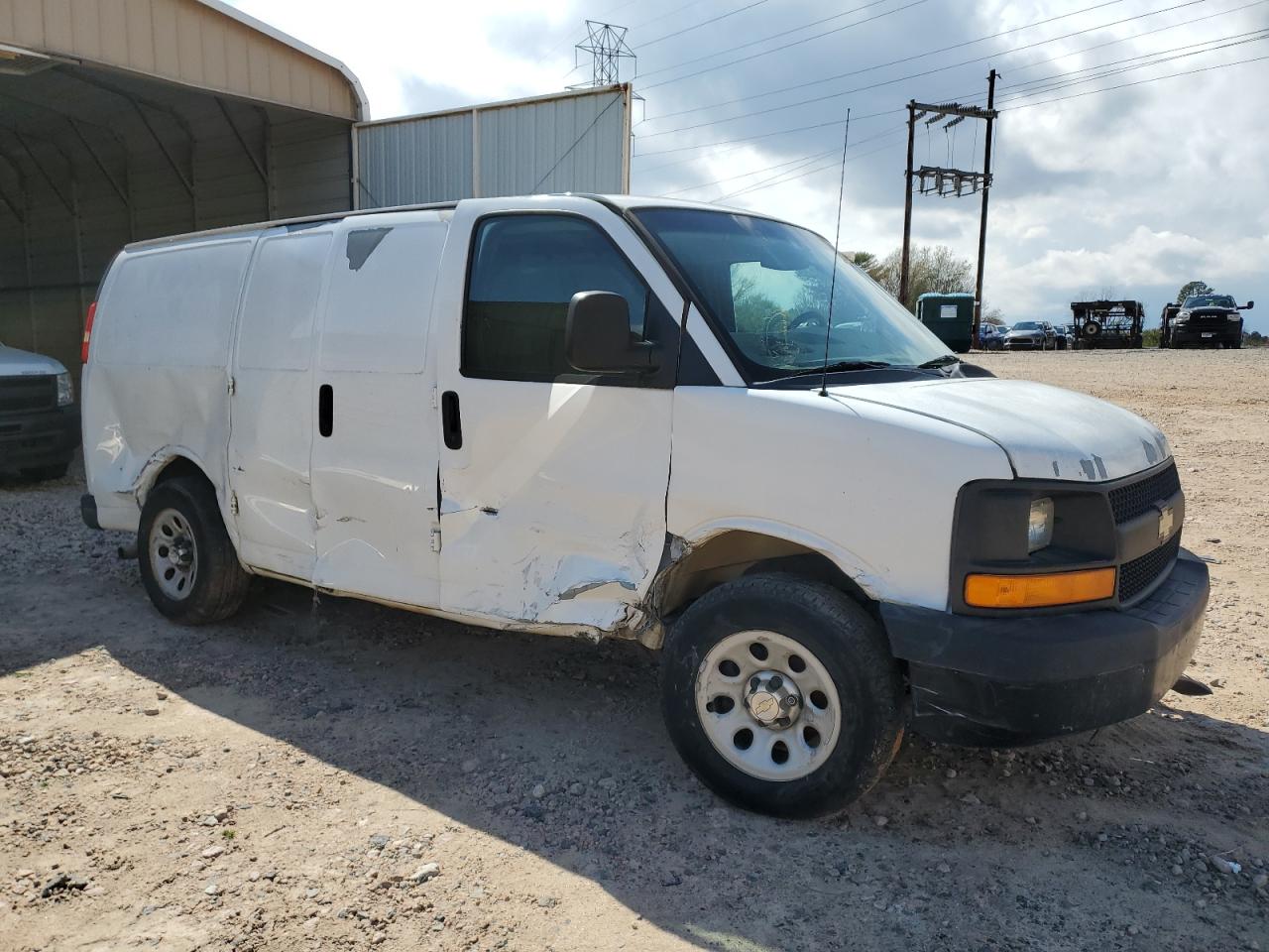 2012 Chevrolet Express VIN 1GCSGAFX7C1151835 Copart auction photo, all over damage thumbnail 4