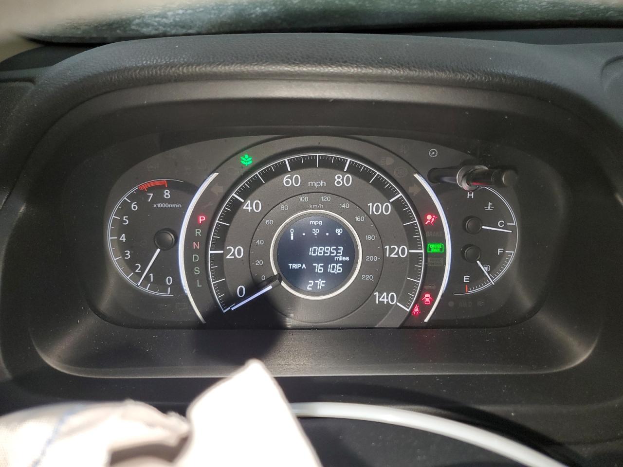 2016 Honda CR-V VIN 5J6RM4H36GL013906 Copart auction photo, front end damage thumbnail 9