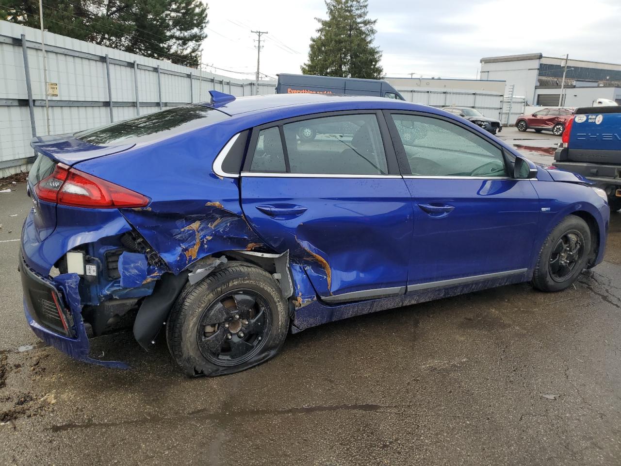2019 Hyundai IONIQ VIN KMHC75LC1KU113636 Copart auction photo, all over damage thumbnail 3