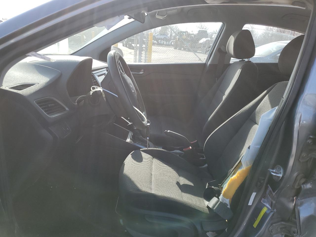 2019 Hyundai Accent VIN 3KPC24A36KE041380 Copart auction photo, side / front end damage thumbnail 7