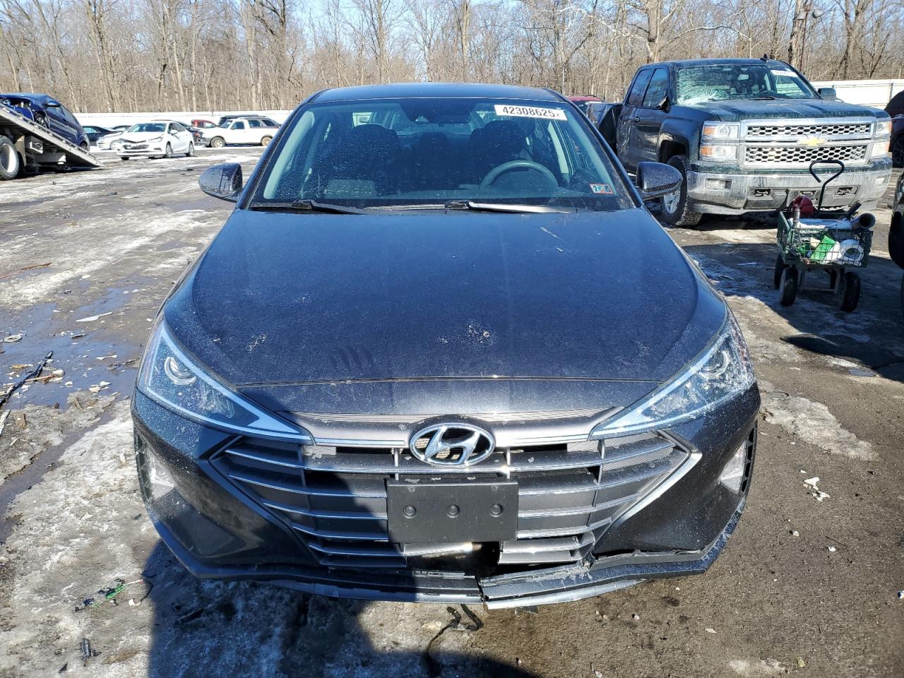 2020 Hyundai Elantra VIN 5NPD84LF6LH632350 Copart auction photo, undercarriage / front end damage thumbnail 5