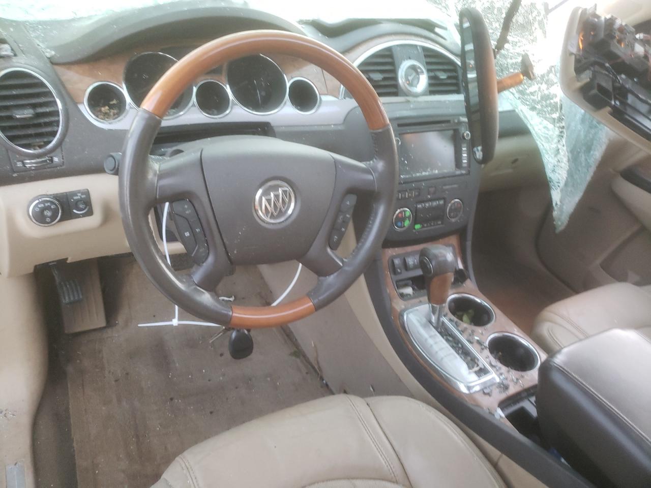 2012 Buick Enclave VIN 5GAKRDED8CJ306980 Copart auction photo, top/roof / front end damage thumbnail 8