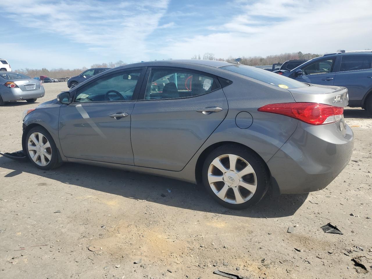 2013 Hyundai Elantra VIN 5NPDH4AE8DH319411 Copart auction photo, front end / undercarriage damage thumbnail 2