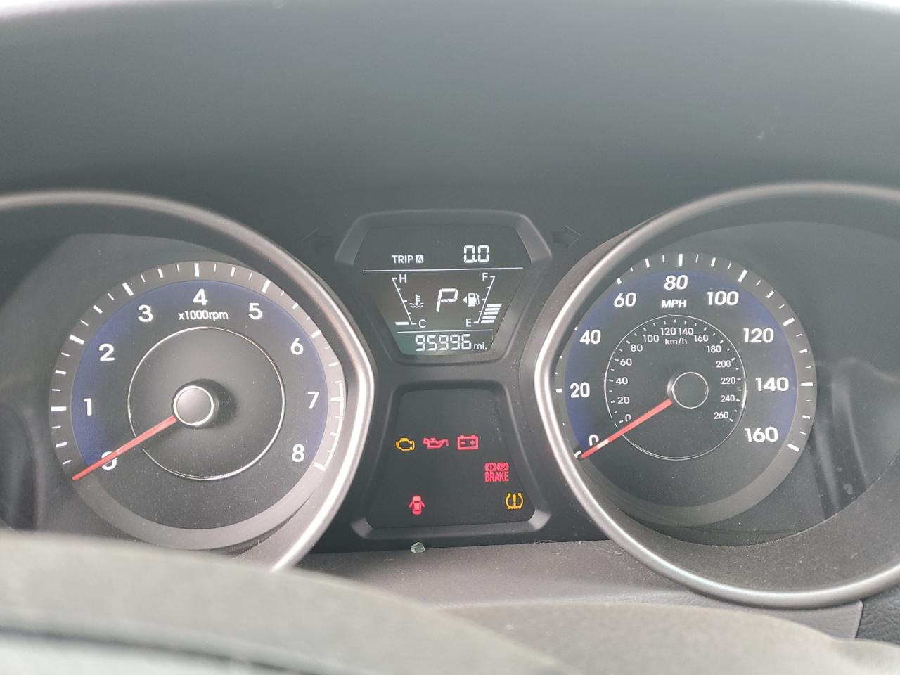 2014 Hyundai Elantra VIN 5NPDH4AE5EH459093 Copart auction photo, vandalism / all over damage thumbnail 9