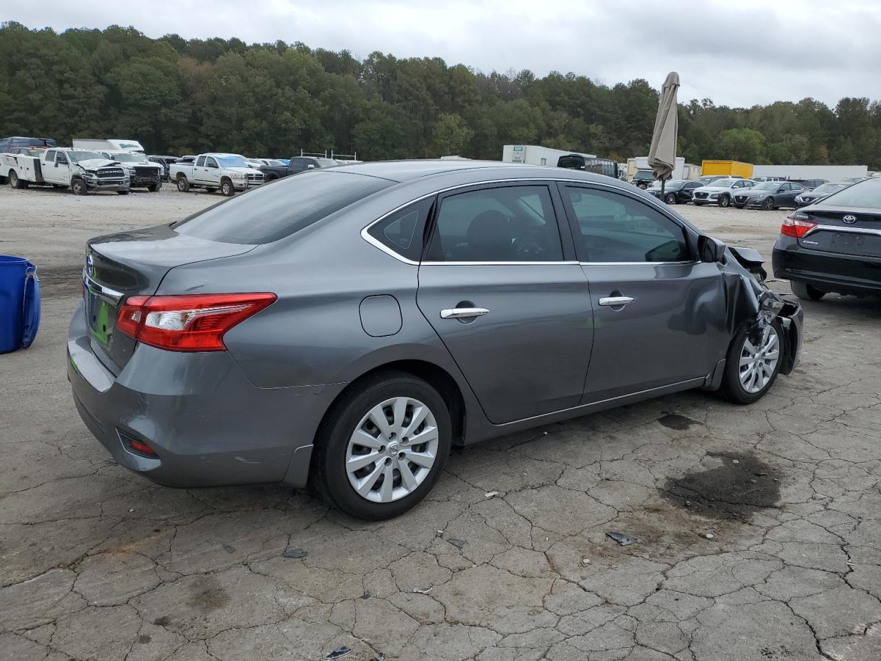 2019 Nissan Sentra VIN 3N1AB7AP0KY313273 Copart auction photo, front end / side damage thumbnail 3