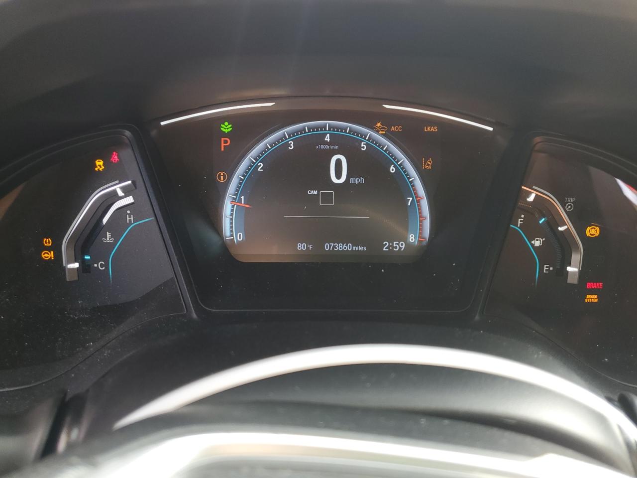 2019 Honda Civic VIN 2HGFC2F68KH507012 Copart auction photo, rear end / minor dent/scratches damage thumbnail 9