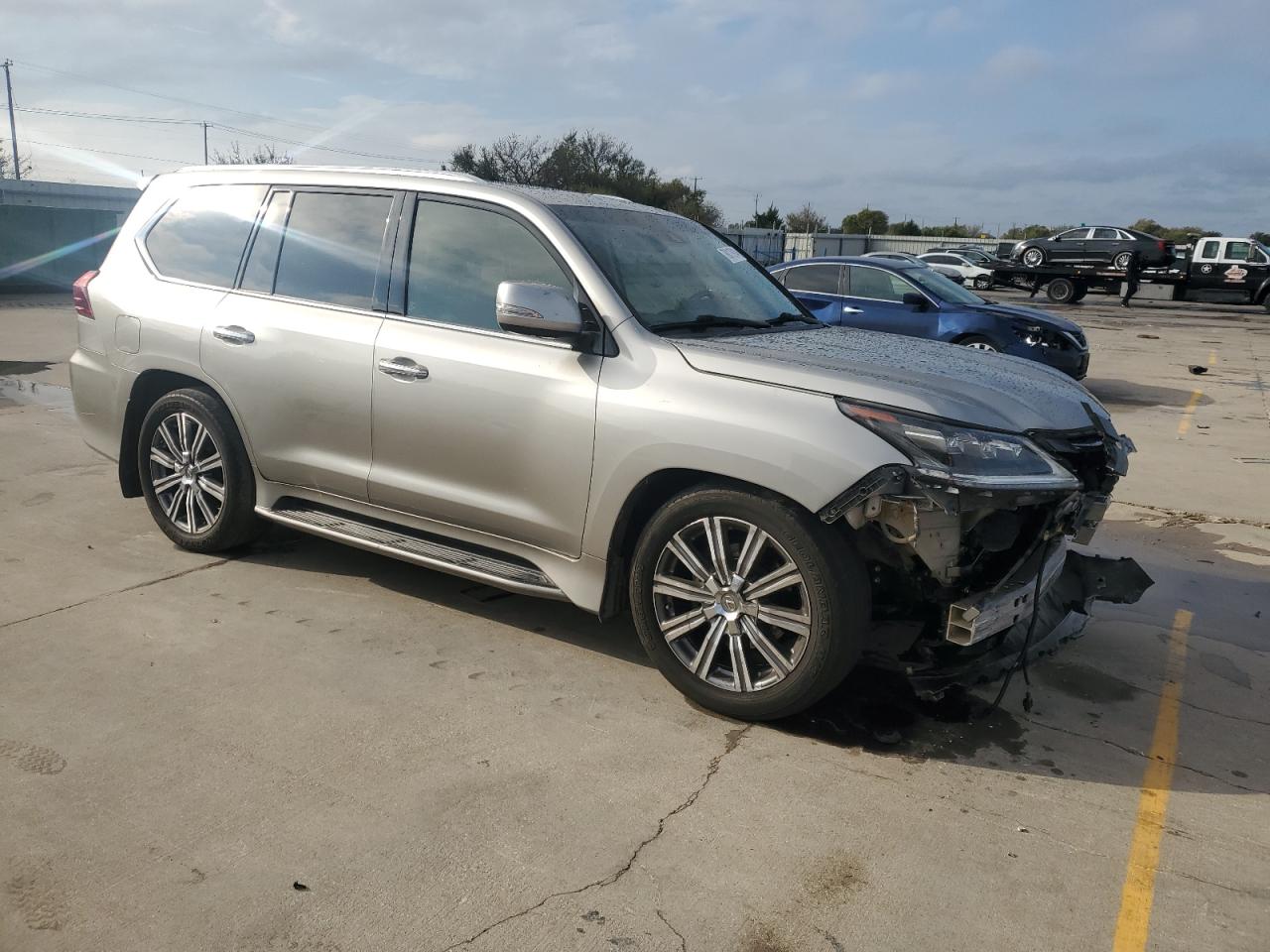 2016 Lexus LX VIN JTJHY7AX7G4203967 Copart auction photo, front end damage thumbnail 4