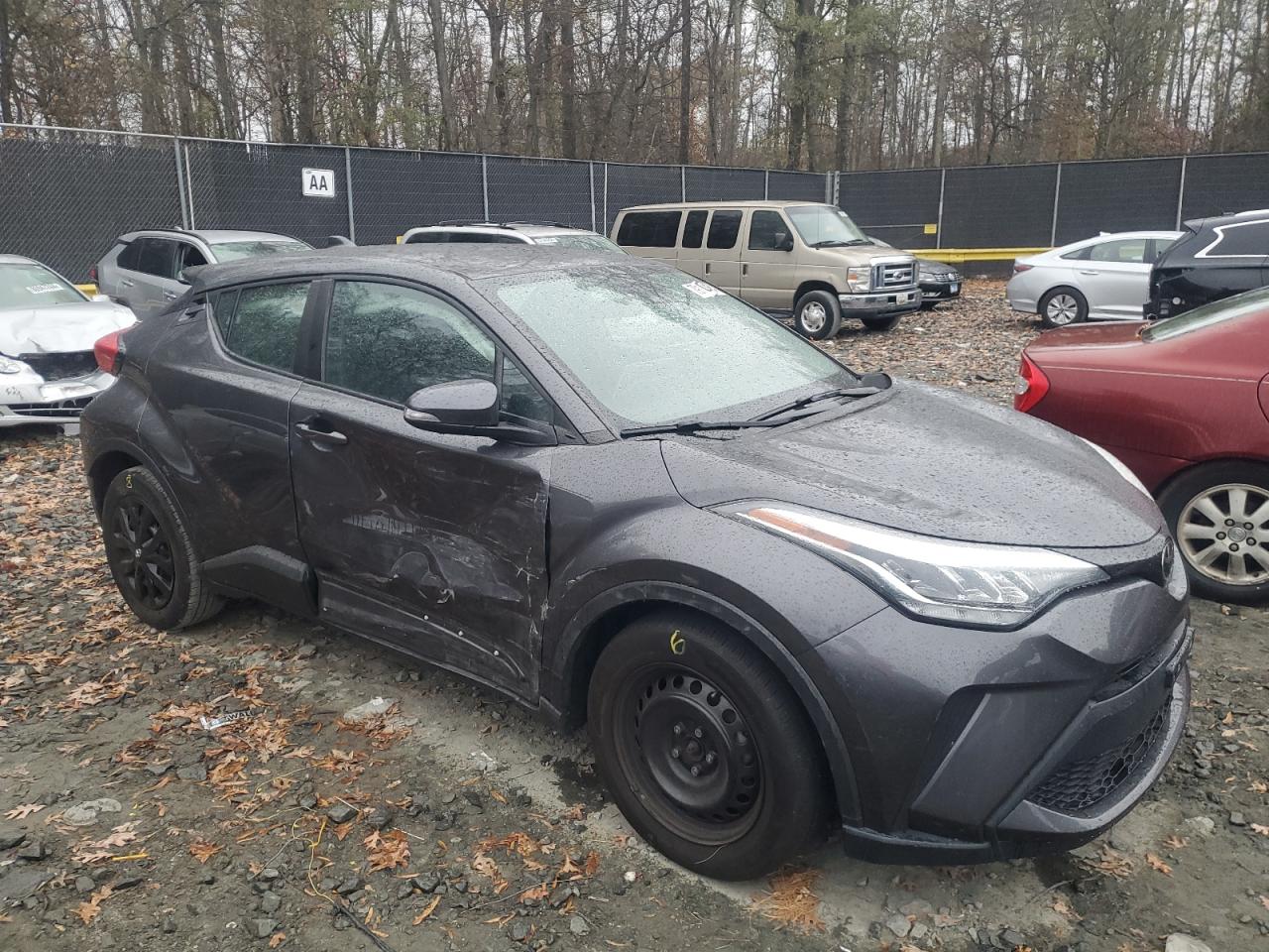 2021 Toyota C-HR VIN NMTKHMBX5MR126357 Copart auction photo, side damage thumbnail 4