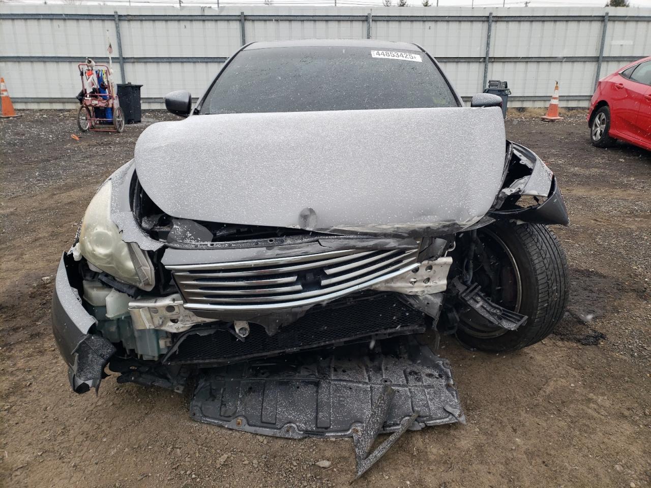 2012 Infiniti G VIN JN1CV6EL3CM471600 Copart auction photo, front end / undercarriage damage thumbnail 5