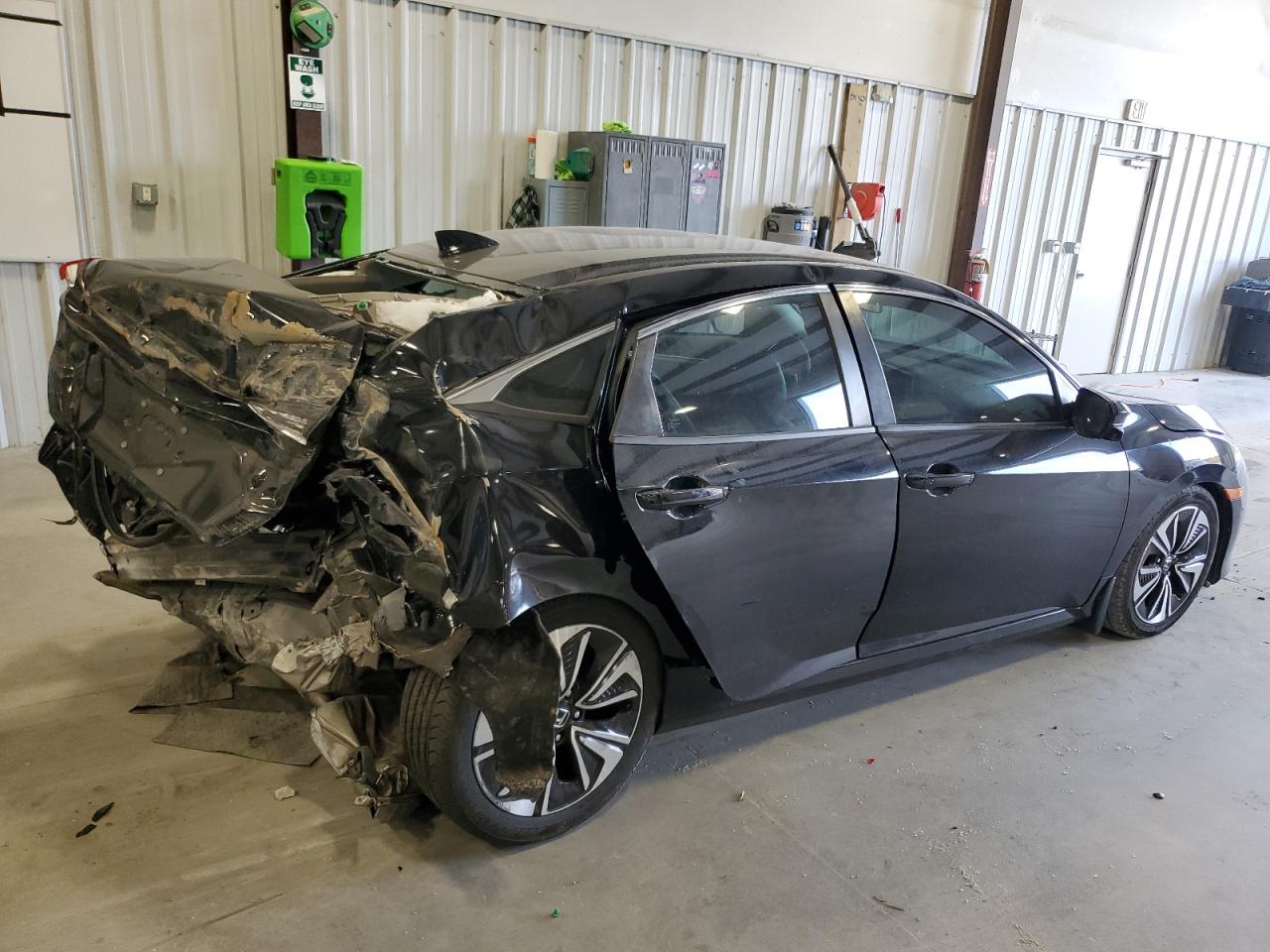 2016 Honda Civic VIN 19XFC1F34GE004675 Copart auction photo, rear end / side damage thumbnail 3