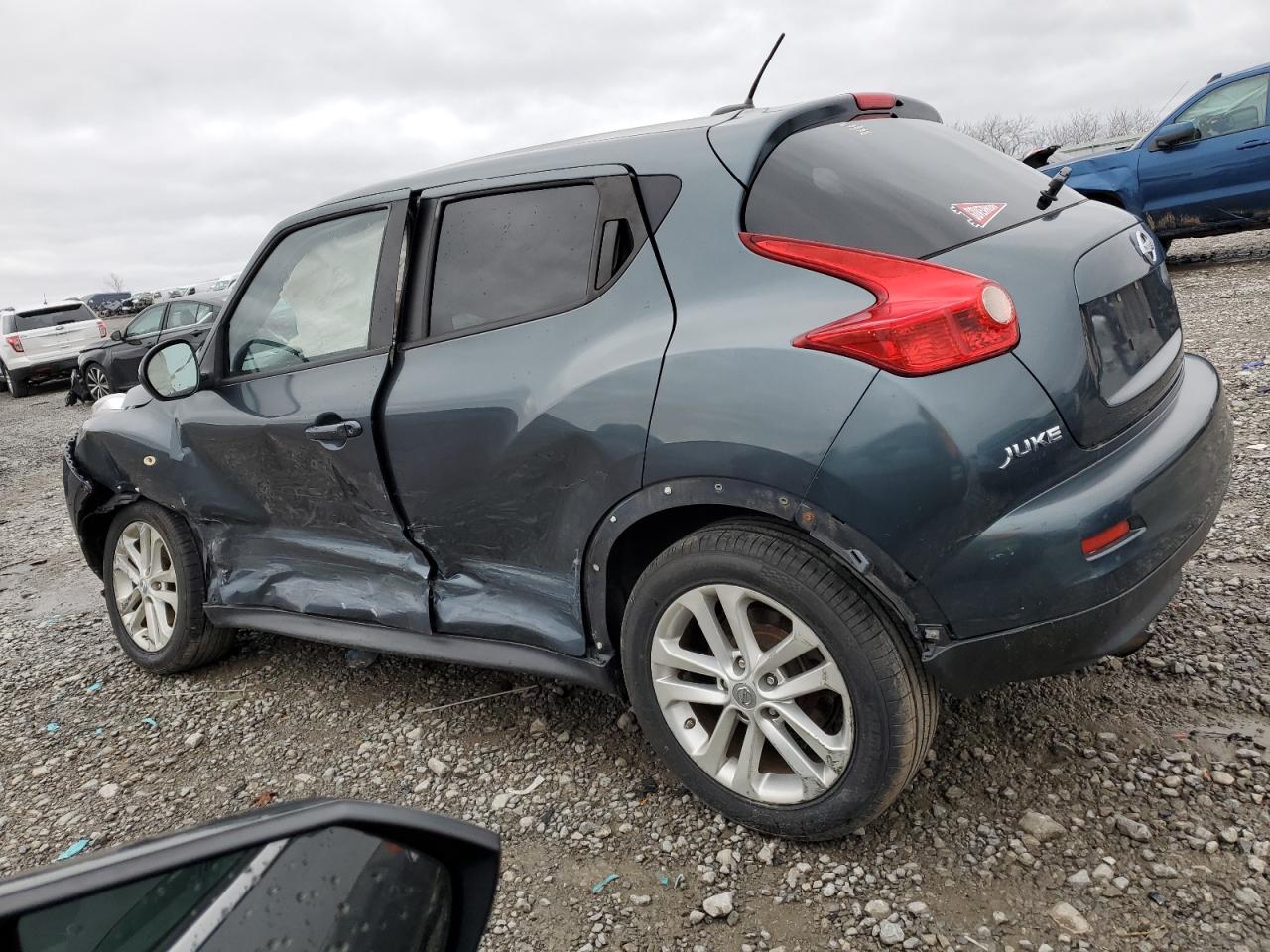 2013 Nissan Juke VIN JN8AF5MR7DT205672 Copart auction photo, side / front end damage thumbnail 2