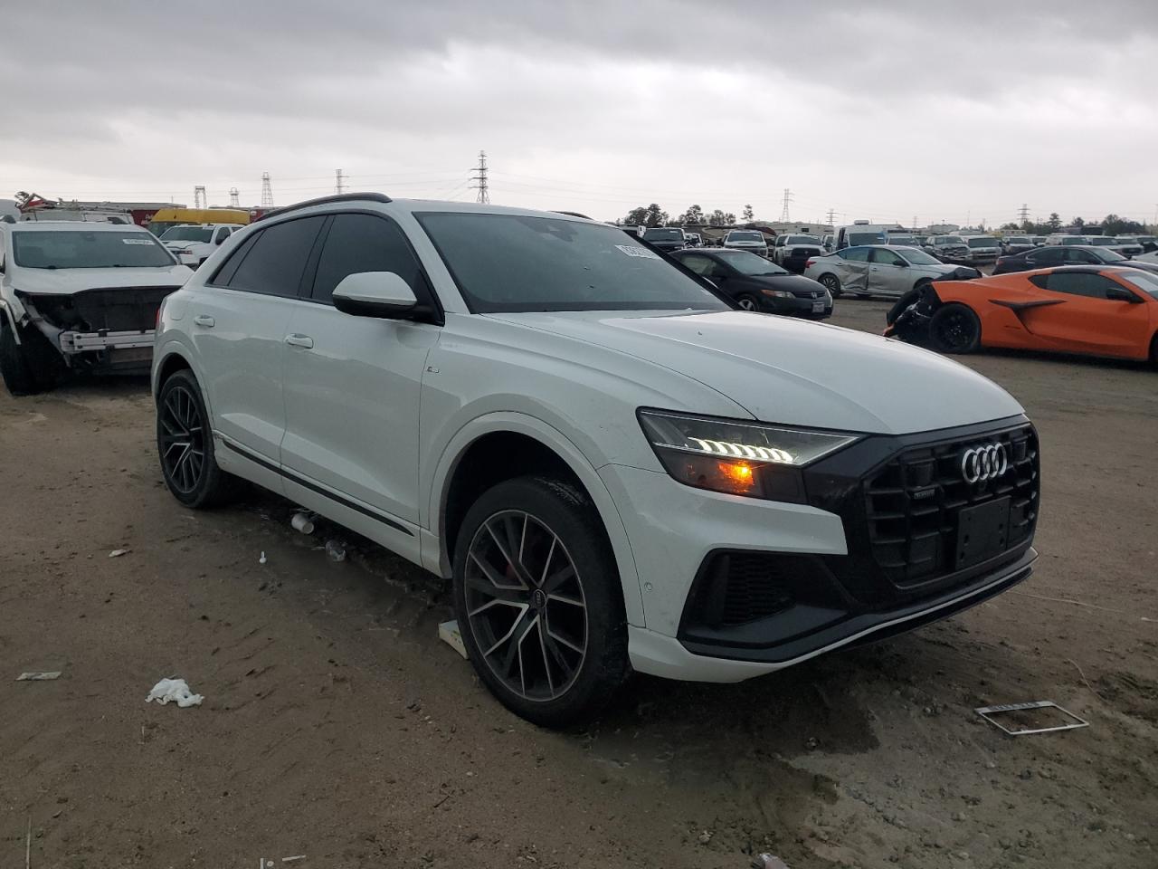 2022 Audi Q8 VIN WA1FVBF17ND009814 Copart auction photo, all over damage thumbnail 4