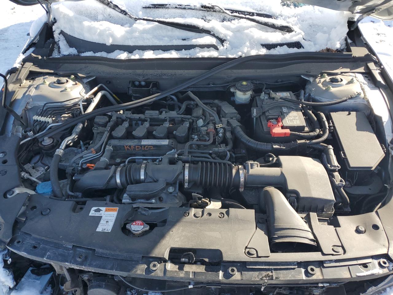 2019 Honda Accord VIN 1HGCV1F16KA118444 Copart auction photo, front end damage thumbnail 12
