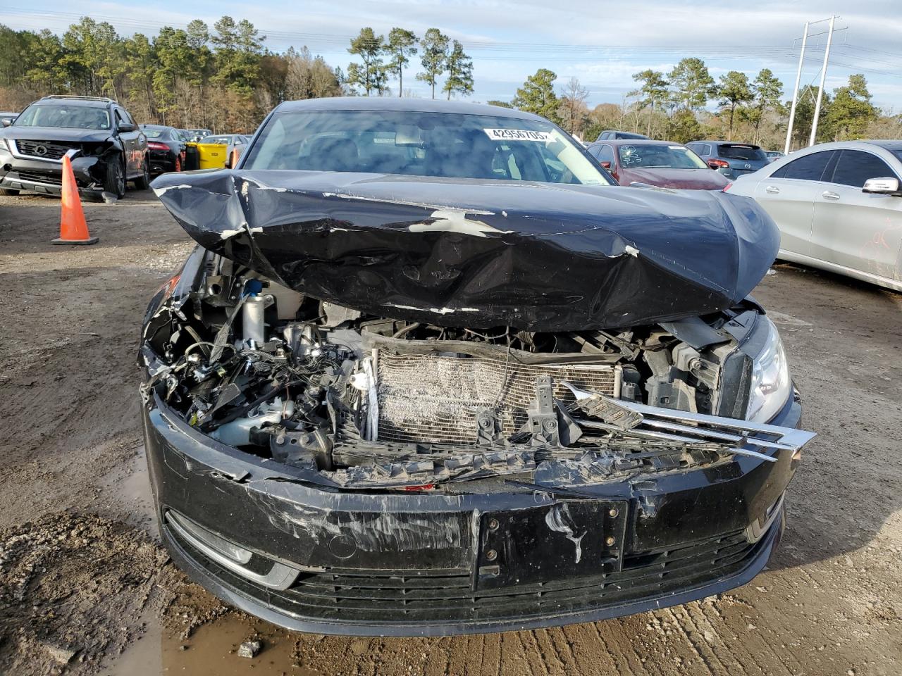 2016 Volkswagen Passat CC VIN WVWBN7AN0GE516224 Copart auction photo, front end damage thumbnail 5