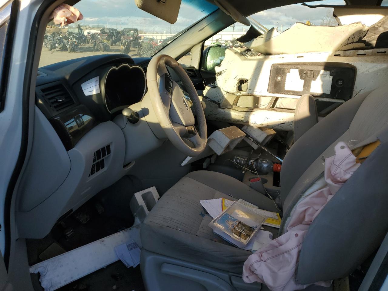 2015 Nissan Quest VIN JN8AE2KP6F9133379 Copart auction photo, rollover / undercarriage damage thumbnail 7