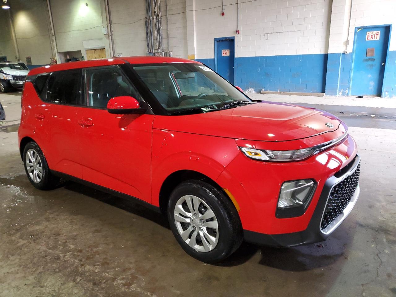 2021 KIA Soul VIN KNDJ23AU2M7754077 Copart auction photo, rear end / side damage thumbnail 4