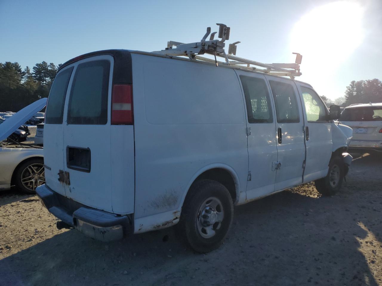 2008 Chevrolet Express VIN 1GCHG35K681195330 Copart auction photo, front end damage thumbnail 3