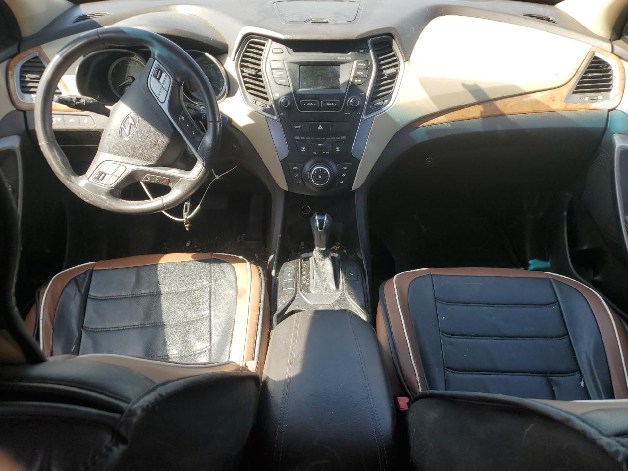 2014 Hyundai Santa Fe VIN 5XYZU3LB0EG219391 Copart auction photo, side damage thumbnail 8