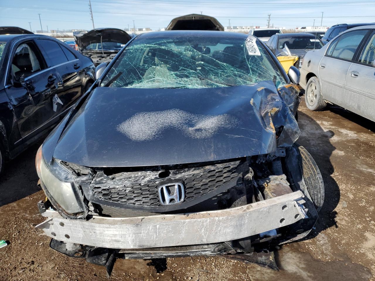 2012 Honda Civic VIN 2HGFG3B55CH511317 Copart auction photo, front end / rear end damage thumbnail 5