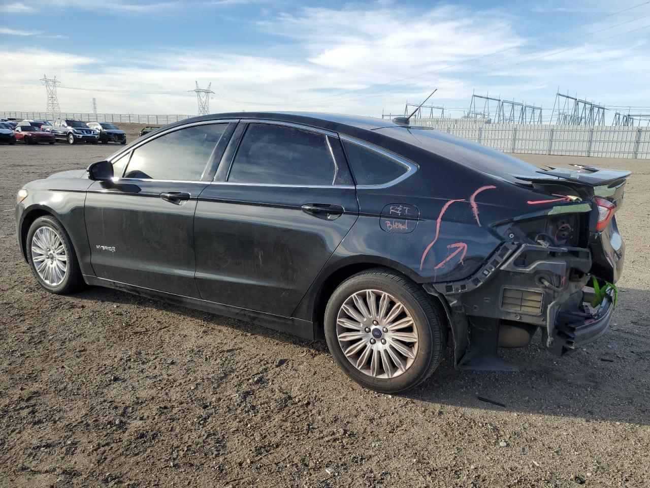 2015 Ford Fusion VIN 3FA6P0LU5FR266861 Copart auction photo, rear end damage thumbnail 2