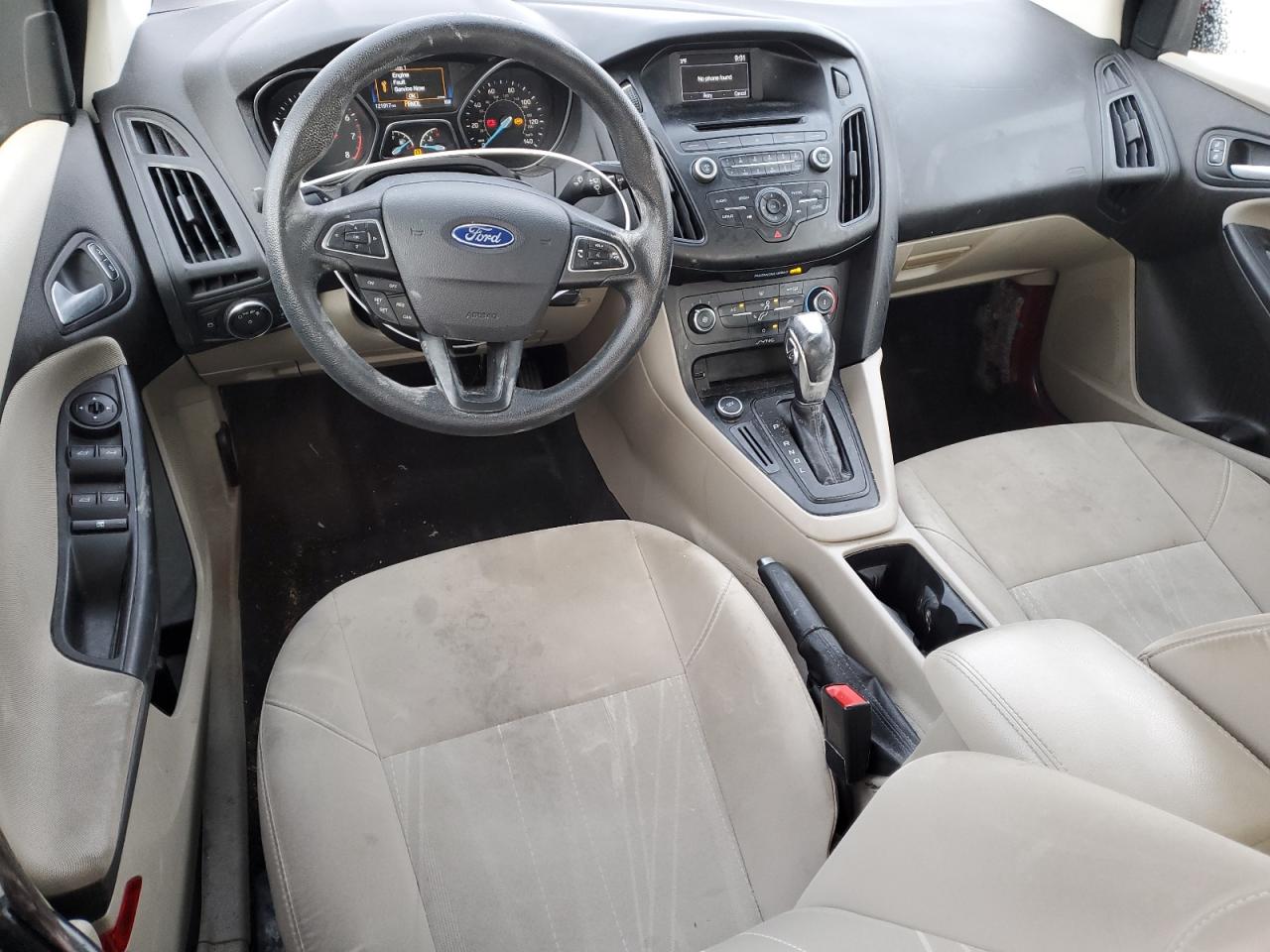 2016 Ford Focus VIN 1FADP3F27GL314024 Copart auction photo, front end damage thumbnail 8